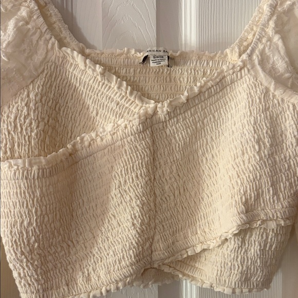 American Eagle Off the shoulder Textured Blouse - Picture 3 of 5